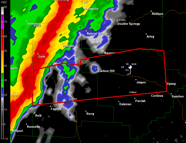 New Tornado Warning For Fayette and Walker Counties : The Alabama ...