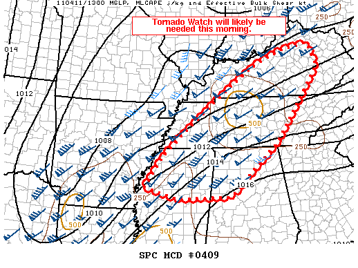 Tornado Watch Expected For NW Alabama Soon