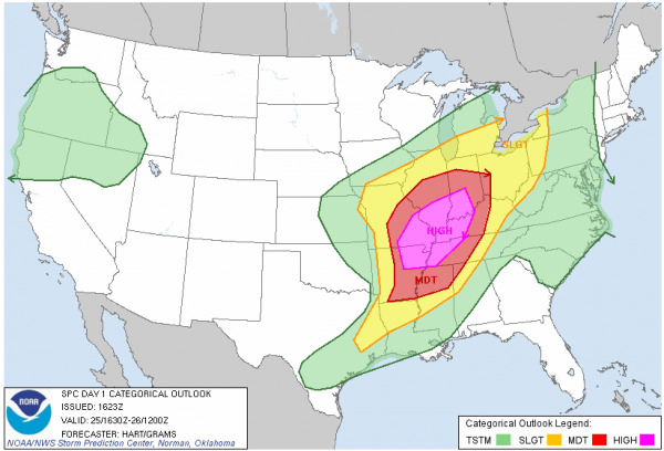 Updated SPC Risk Areas : The Alabama Weather Blog