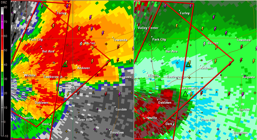 Tornado Passing Andover KS, Another Heading Toward Salina