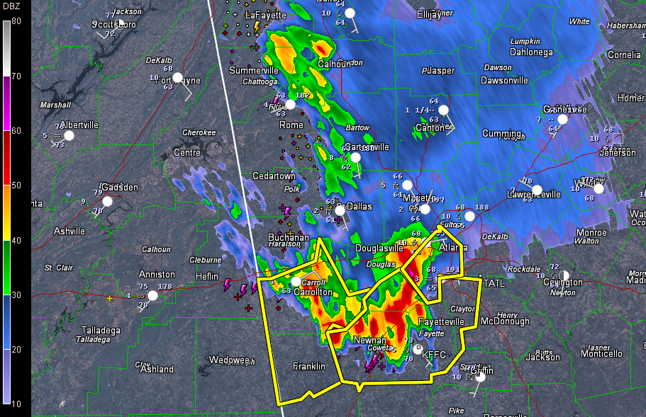 Strong Storms over Georgia : The Alabama Weather Blog