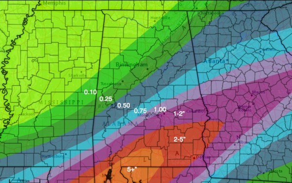 72 hour QPF