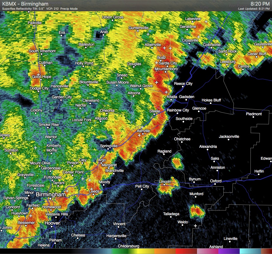 Significant Weather Advisory St. Clair, SouthCentral Etowah, Shelby