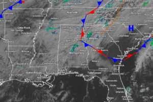 Update On The Central Alabama Weather At The 10AM Hour