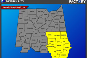 A Few Counties Have Been Removed From The PDS Tornado Watch