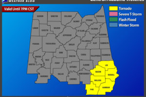 PDS Tornado Watch Issued For Southeastern Counties In The Area Until 7:00 PM