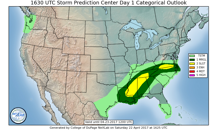 New Spc Outlook Out No Real Change The Alabama Weather Blog Mobile