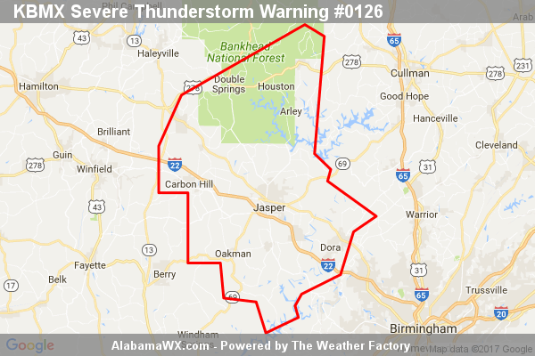 Severe Thunderstorm Warning Continues For Parts Of Walker And Winston Counties Until 230am 3375