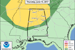 Scattered Storms Increase Tomorrow