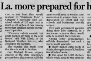 On This Date in 2004:  Officials Declared Louisiana Was More Prepared for the Big One