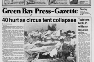 July 11, 1987 – Storm Collapses Tent At Circus Injuring 40