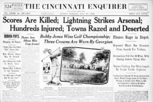 July 10, 1926 – Lightning Causes Killer Blasts