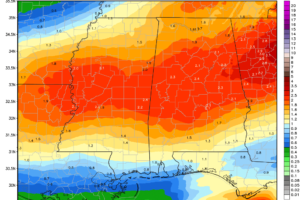 Rain Moves Out; Dry and Cooler Monday