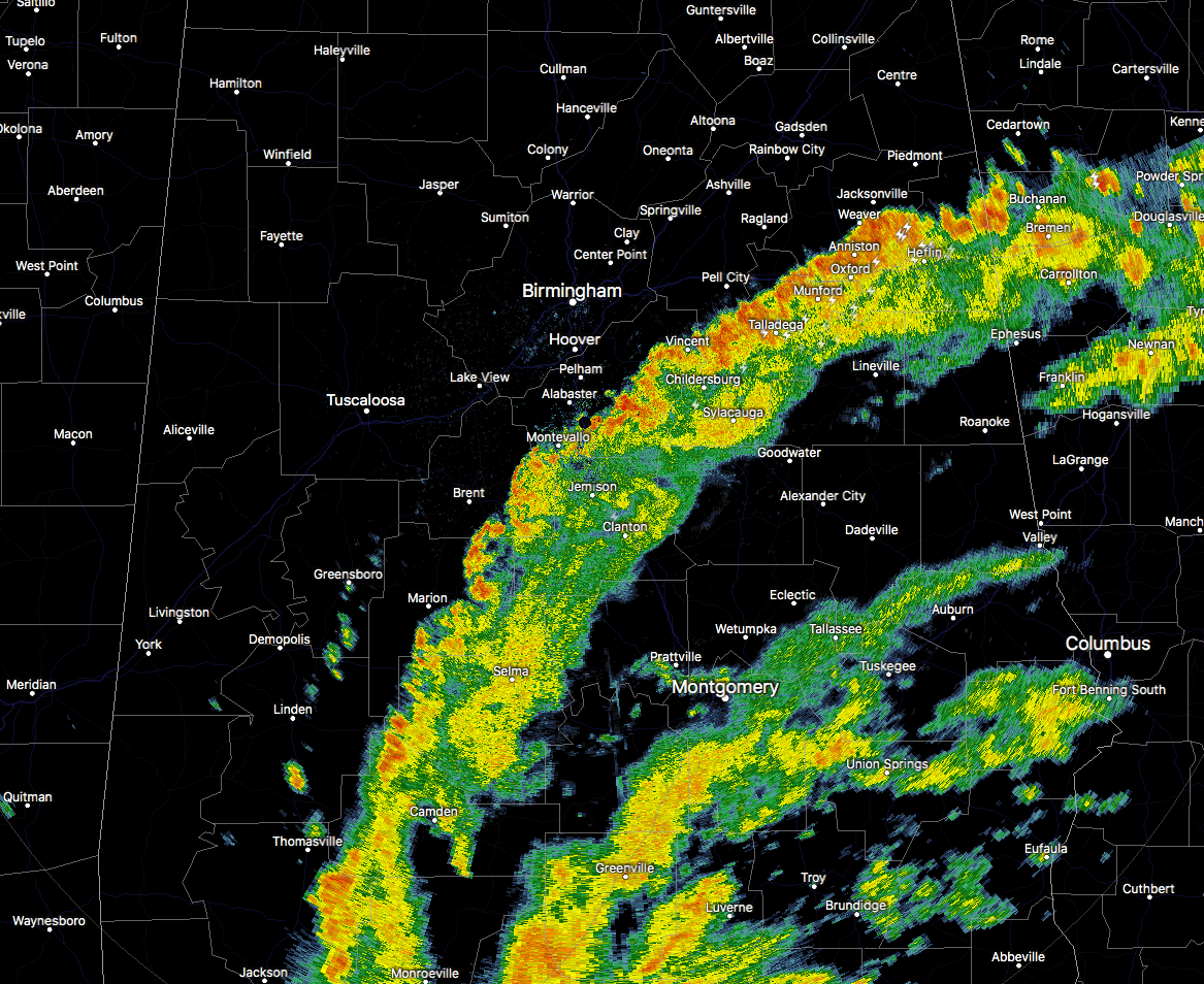 Feeder Band Moving Into Jefferson County Very Soon : The Alabama ...