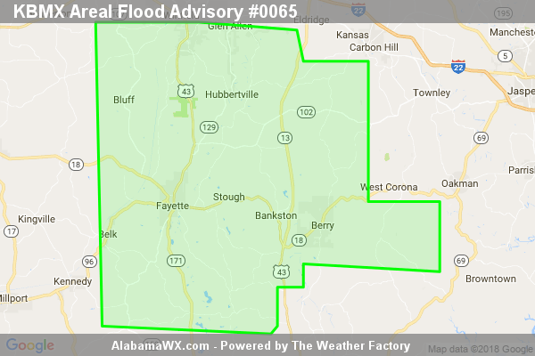 areal flood advisory define