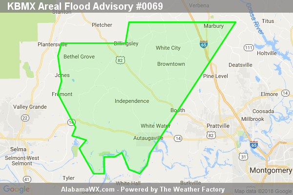 Areal Flood Advisory Issued For Parts Of Autauga County Until 7:00PM ...