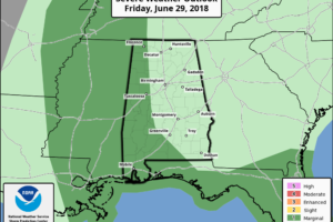 Storms Not As Widespread Today