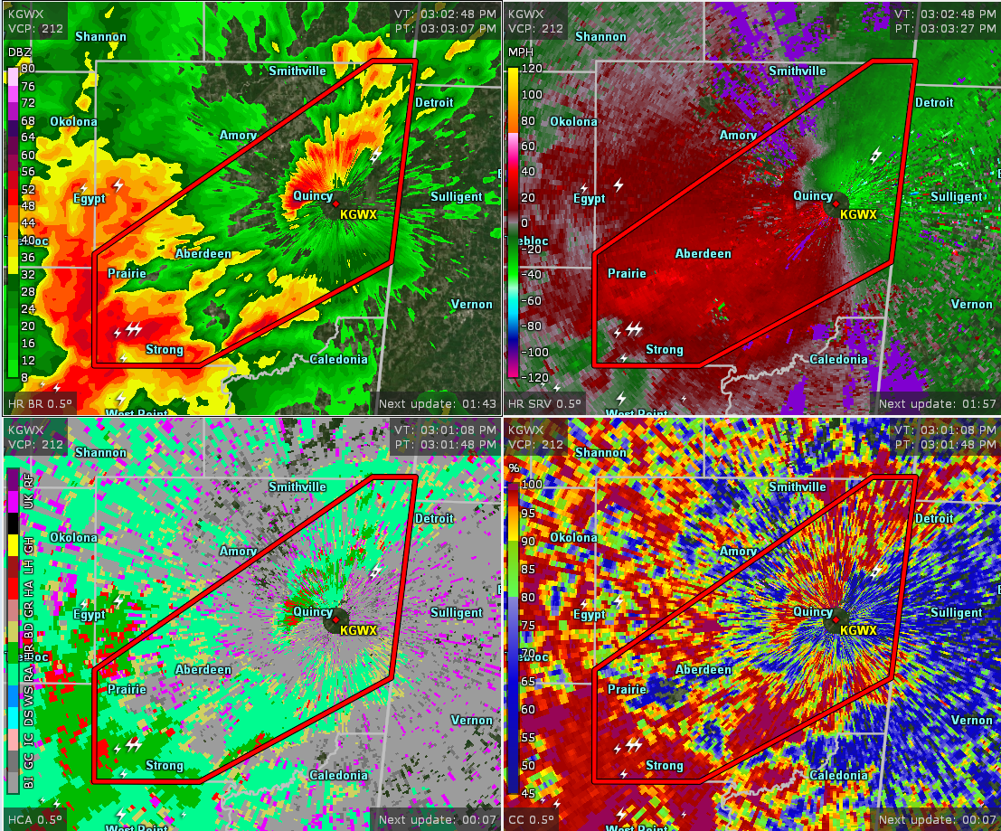 Tornado Warning Issued Just To Our West In Mississippi The Alabama Weather Blog