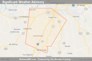 Significant Weather Advisory For Eastern Lowndes And Southwestern Montgomery Counties Until 5:45 PM CDT