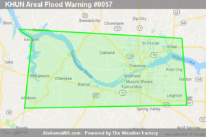 Areal Flood Warning Issued For Parts Of Colbert And Lauderdale Counties Until 4:45AM