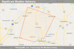 Significant Weather Advisory For Southeastern Greene, West Central Hale And East Central Sumter Counties Until 2:00 PM CDT