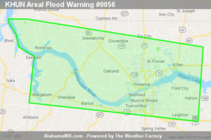 A Flood Warning Remains In Effect Until 6:45 PM CDT For Central Lauderdale And Central Colbert Counties