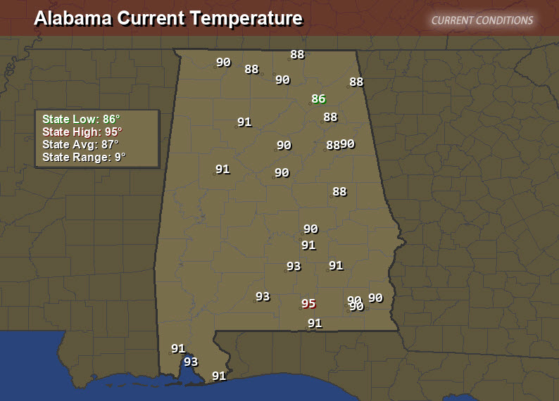 Midday Update: Bright Sunny Day With Very Clear Skies : The Alabama ...