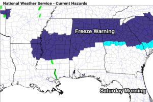 Freeze Warning Tonight; Even Colder Next Week