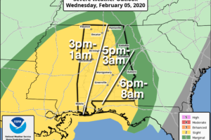 Dual Flooding/Severe Thunderstorm Threat For Alabama