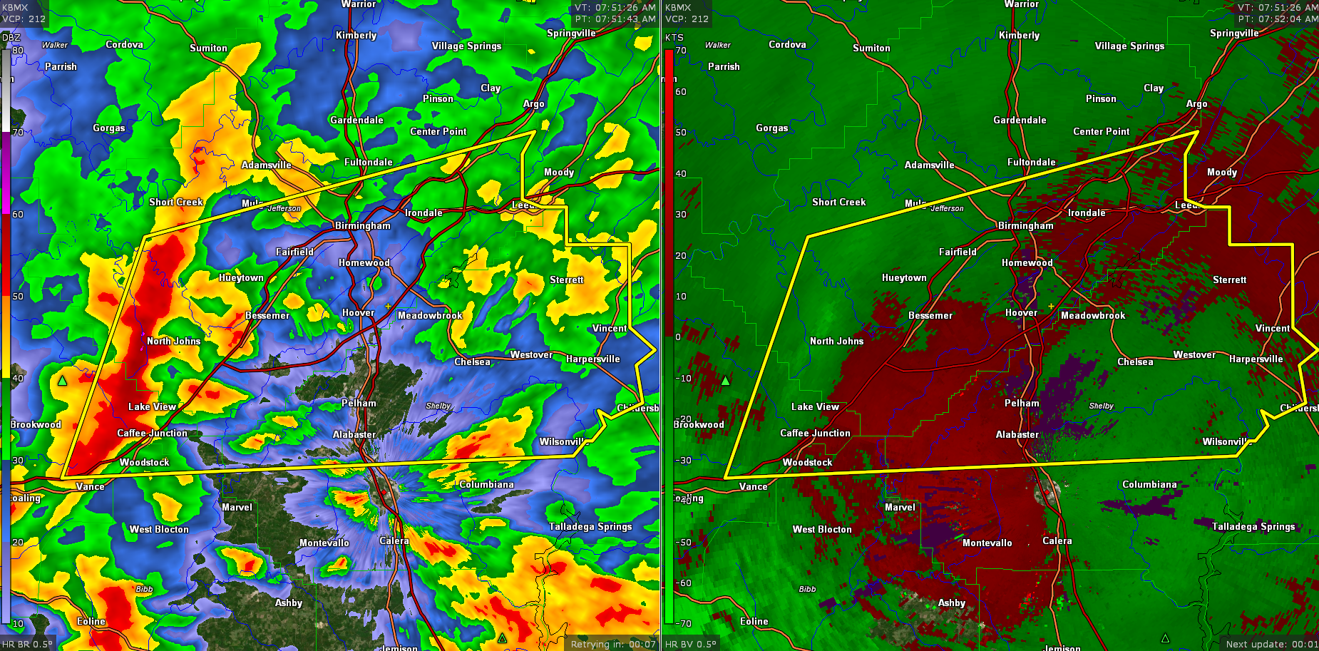 Canceled Severe Thunderstorm Warning For Parts Of Bibb Jefferson Shelby Tuscaloosa Counties 0355