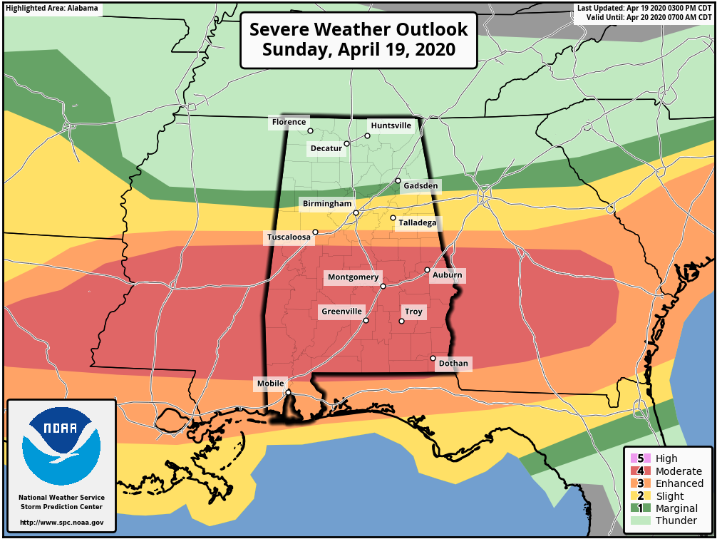 Latest Severe Weather Outlook Is Out, Unchanged For North Central