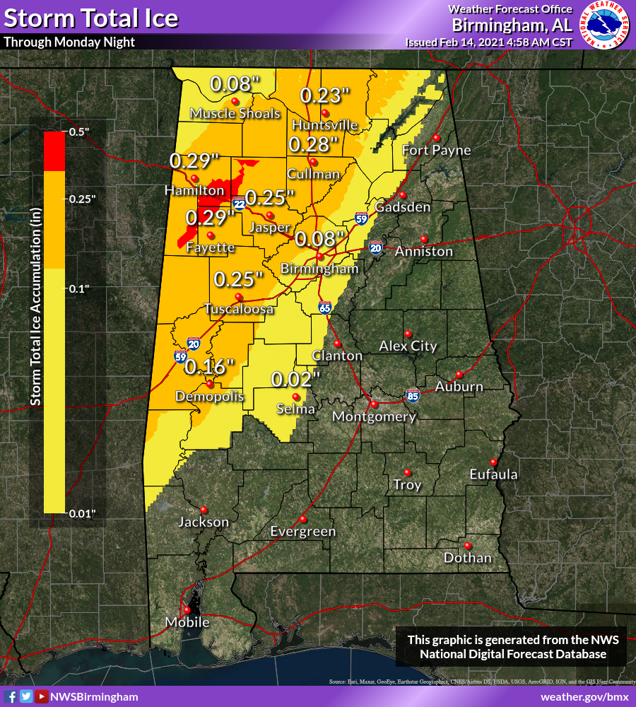 A Late Morning Look at the Winter Storm Situation for Alabama The