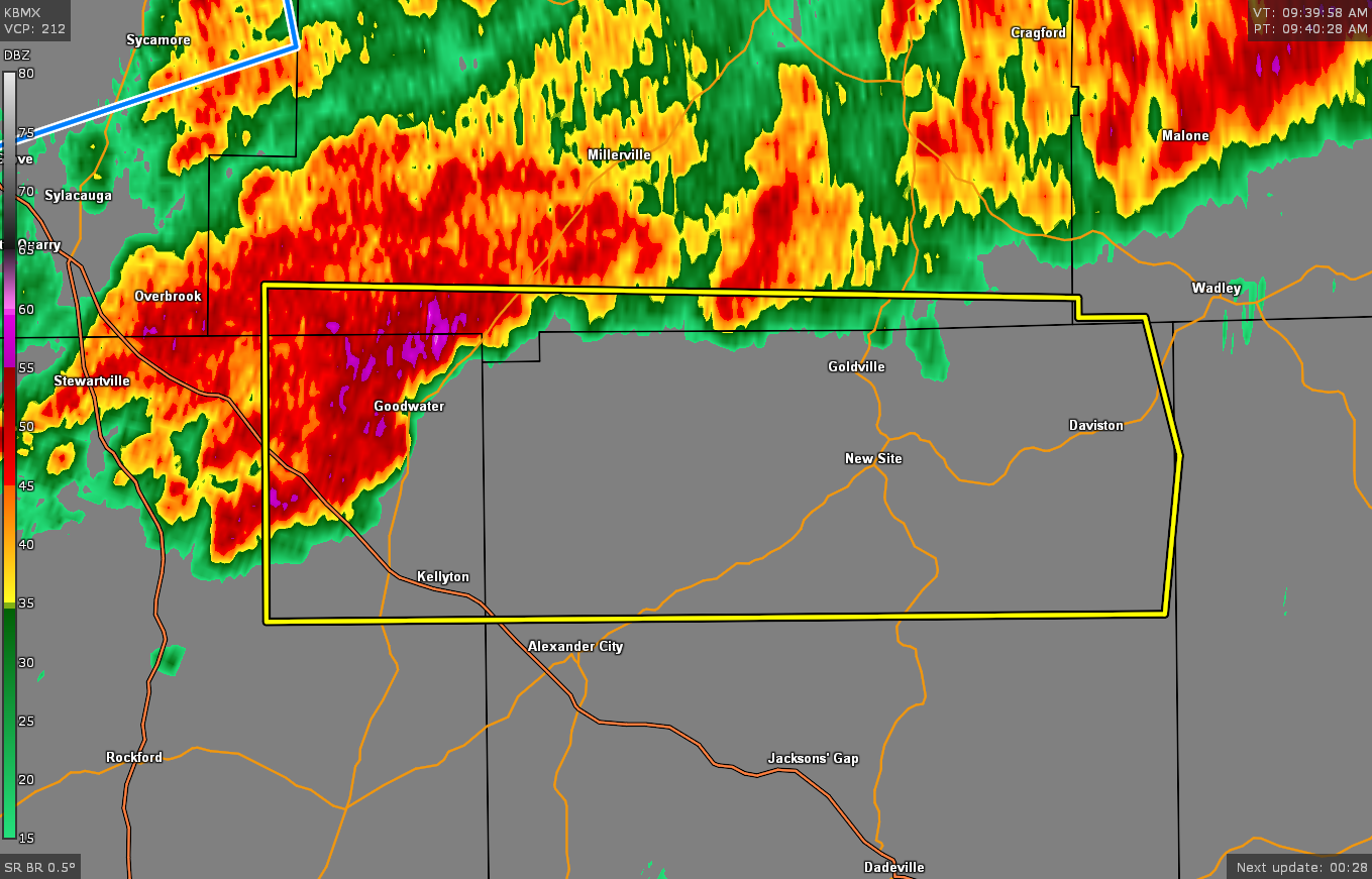 Canceled — Severe T Storm Warning For Parts Of Clay Coosa Tallapoosa Co Until 1030 Am The 8283