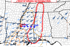 Latest Mesoscale Discussion — Tornado Watch Likely Within the Next Few Hours for Western Parts of the Area