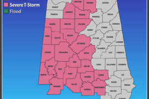 Jefferson & Shelby Co. Added to Severe T-Storm Watch Until 2 am