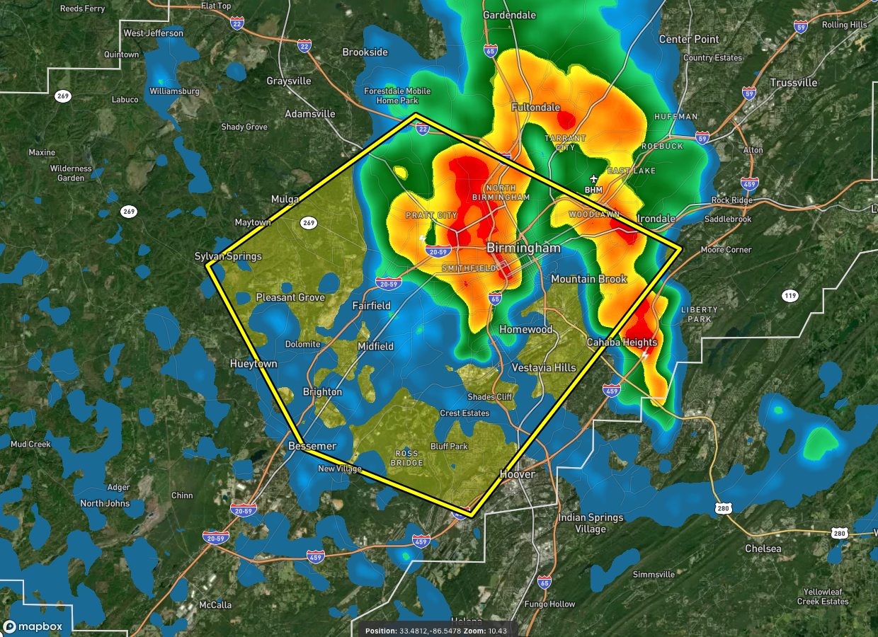 Severe T Storm Warning Parts Of Jefferson Co Until 6 45 Pm The Alabama Weather Blog Mobile