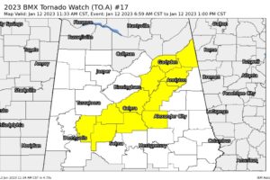 Tornado Watch Update: Several More Counties Removed from 1st Watch