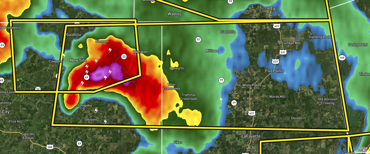 Severe T Storm Warning For Parts Of Chambers Tallapoosa Co Until 945 Pm The Alabama Weather 0355