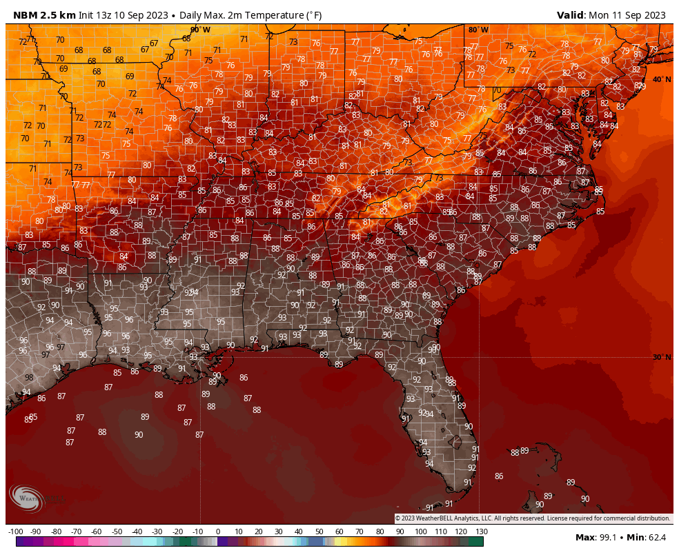 Alabama Sunday Weather Brunch: Warm, Only Isolated Showers Today ...