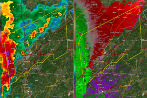 New Severe Thunderstorm Warning for Jefferson, St. Clair, and Blount Counties