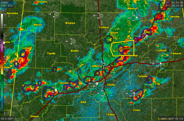 Thunderstorms Moving Through Birmingham Metro: Alabama Weather Blog