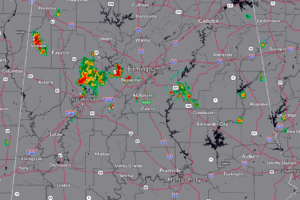 Storms Over Tuscaloosa County, Western Jefferson County