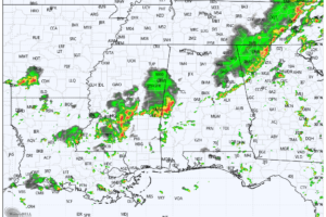 Showers More Numerous Over South Alabama Tomorrow/Sunday