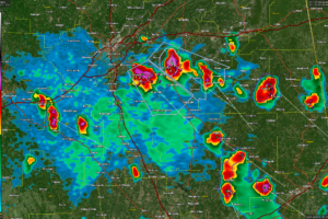 Strong storms south of Birmingham; storm near Troy is also a beast