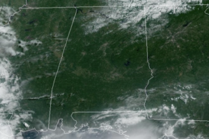 Midday Nowcast: Drier Air Mass Settling into Alabama