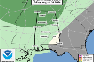 A Few Scattered Strong Storms Later Today, Tomorrow, and Sunday