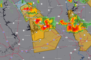 Dangerous storms in parts of east-central/southeast Alabama; new warnings issued