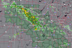 Rainfall Intensifying Again over Northwest and North Central Alabama