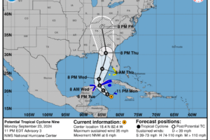 Storm Surge and Tropical Storm Watches Issued for Parts of Southwest Florida