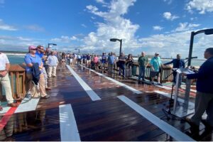 Community leaders celebrate renovations at Gulf State Park Pier with ribbon-cutting